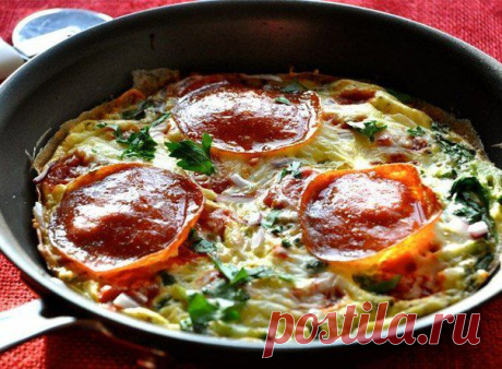 Пицца-омлет кулинарный рецепт с фото от Paragrams