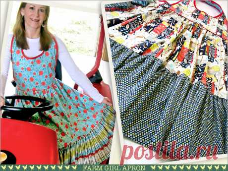 Farm Girl Vintage Style Reversible Apron | Sew4Home