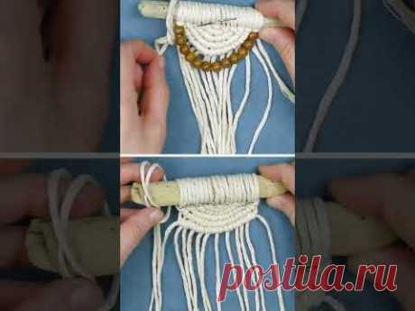 2 mini wall hanging ideas #macrame #shorts