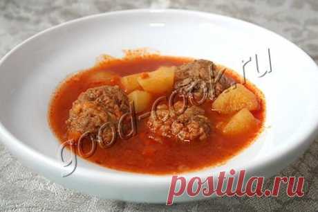 томатный суп с фрикадельками, рецепт приготовления