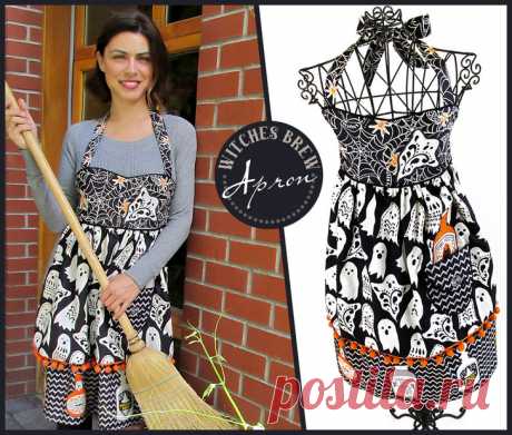 Witches Brew Halloween Apron: Fabric Depot | Sew4Home