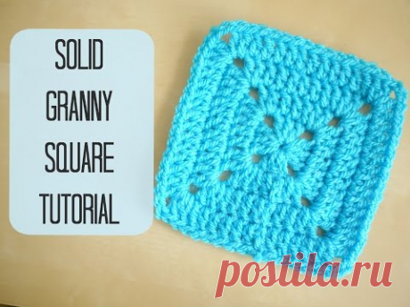 CROCHET: How to crochet a solid granny square for beginners | Bella Coco