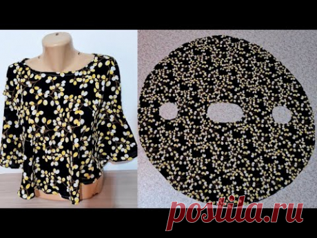 DIY Circle Top |Cape Top Cutting and Stitching | Trendy Top Cutting and Stitching