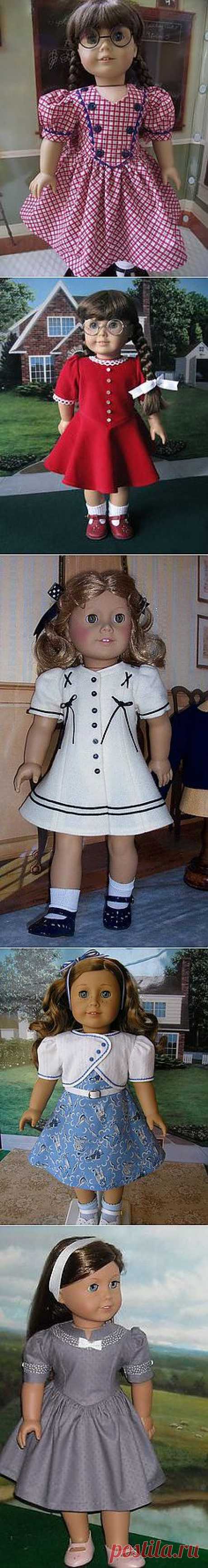 american girl doll Molly dresses no collars