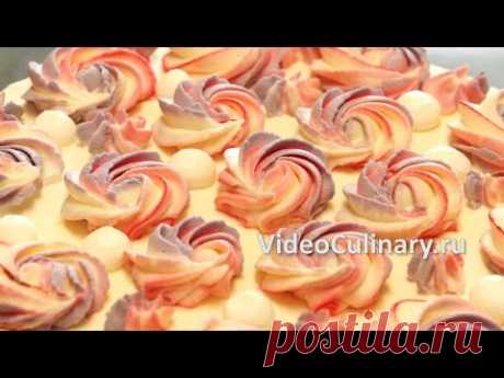Украшение торта розетками из крема - Рецепт Бабушки Эммы