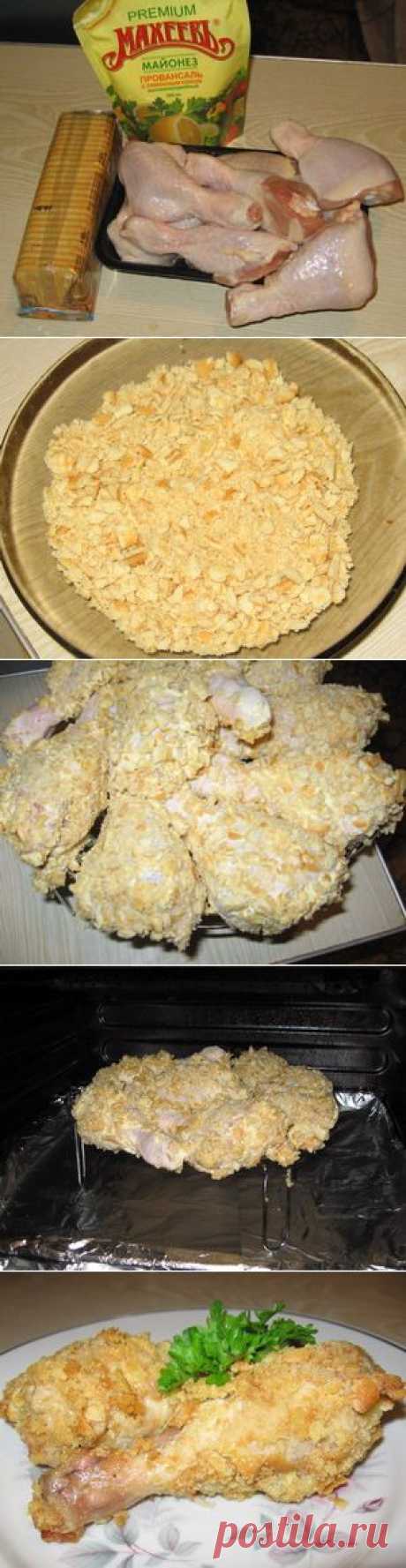 Пошаговый фото-рецепт курицы в печенье