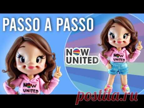 Topo de bolo do now United  que eu fiz para a minha sobrinha + REAÇÃO DELA AO RECEBER