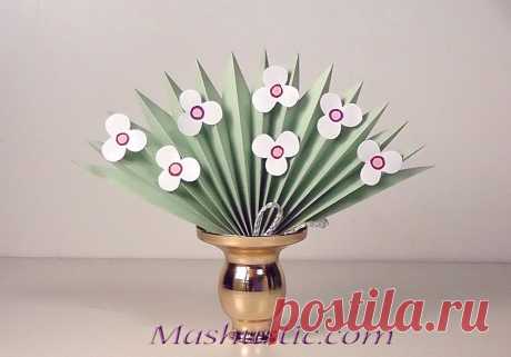 3D paper flower bouquet for kids | Mashustic.com