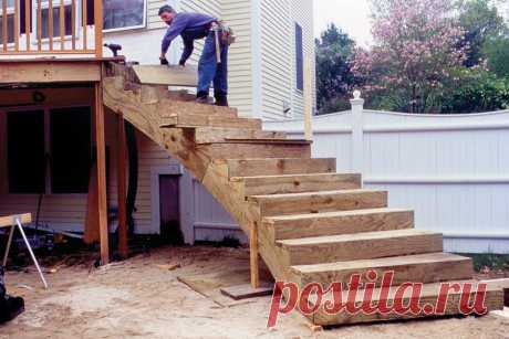 inexpensive diy exterior stairs - Yahoo Image Search Results