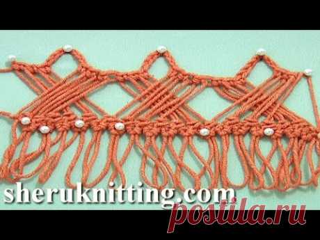 Get the more patterns at https://sheruknitting.com/ This hairpin crochet tutorial shows you a beautiful pattern worked with additional crochet around the stri...