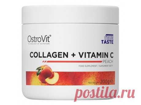 OstroVit Collagen + Vitamin C–это источник гидролизованного коллагена  Коллаген является одним из самых распространенных типов белка в человеческом организме. Он входит в состав большинства тканей и обеспечивает их прочность.