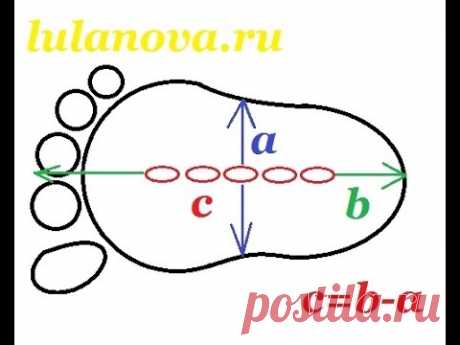 Расчет размера пинетки - Calculation of booties - YouTube