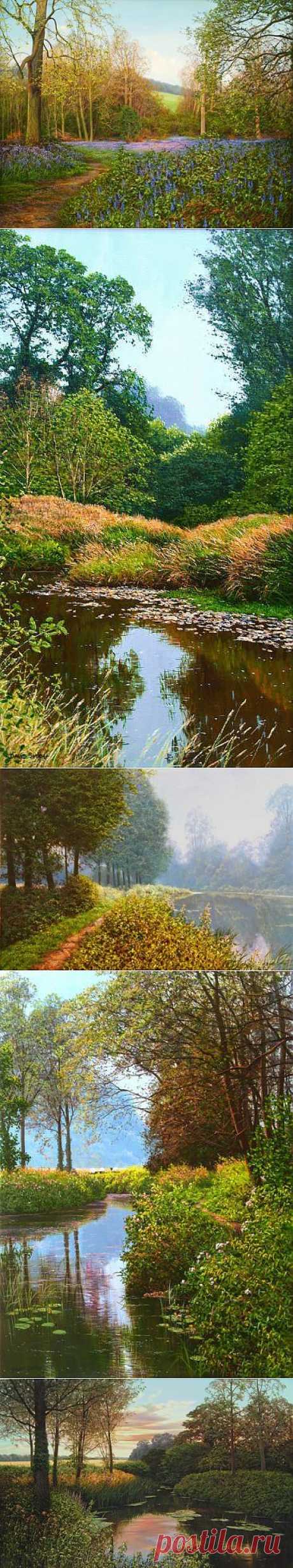 Реалистичные пейзажи от David Smith. Один из самых известных британских художников David Smith родился в в 1949 году.
Исключительно живописью занимается с 1976 года. Половина работ продаётся в США.