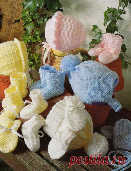 vintage knitting pattern PDF baby layette set booties hats lace bonnets mittens dk prem to 12 months This item is a PDF file of the knitting pattern for these gorgeous baby items.    The pattern will be available for download upon receipt of payment, for you to print out or read from your computer.    The items are knit in double knitting yarn. The sizes range from premature to 12 months.    All patterns are sent with a UK/USA needle conversion chart.