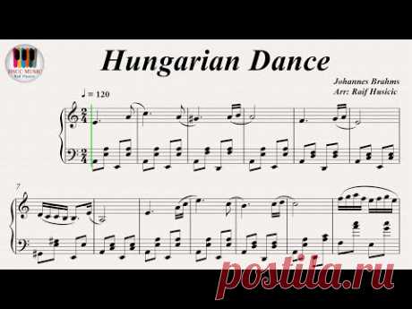 Hungarian Dance - Johannes Brahms, Piano