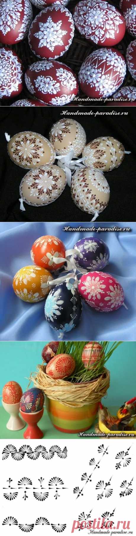 Шаблоны для росписи пасхальных яиц воском - Handmade-Paradise