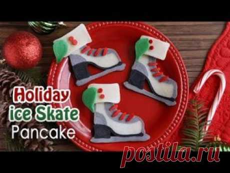 Art Pancake Tutorial: Holiday Ice Skates