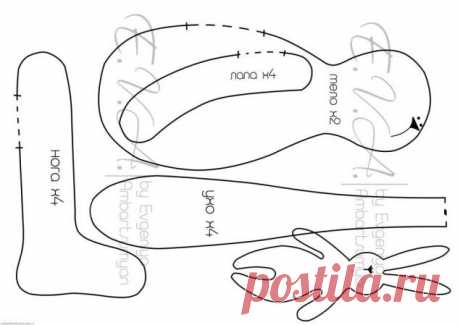 выкройка зайца / Мир игрушки / Разнообразные игрушки ручной работы