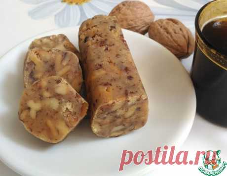 Карамельно-ореховая колбаска – кулинарный рецепт