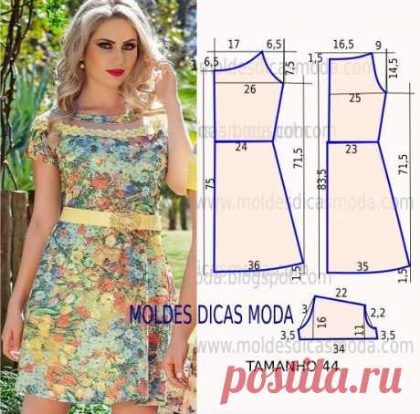 MOLDE DE VESTIDO FÁCIL