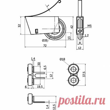 Ролики закрытые усиленные с верхним подшипником купить в интернет-магазине - aks.by