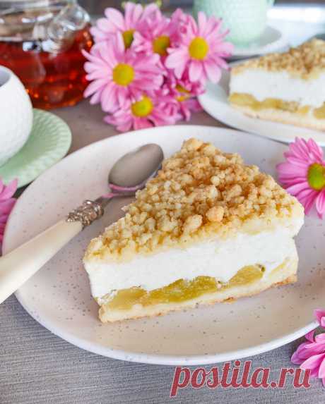 Яблочный пирог с кремом-суфле на Вкусном Блоге