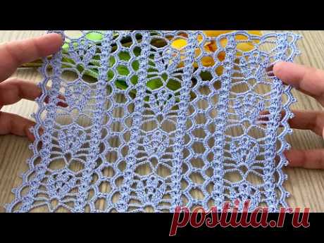 How to Make a Beautiful, Easy and Very Stylish Crochet Runner, Blouse and Curtain Model