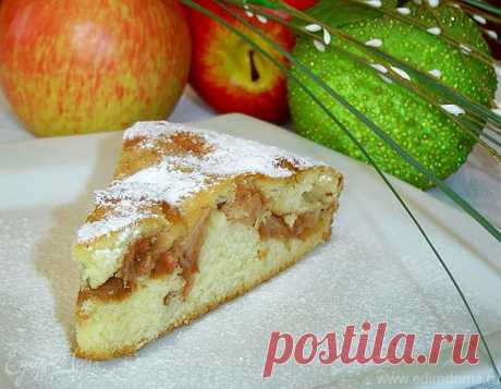 Быстрый пирог с яблоками на кефире | Официальный сайт кулинарных рецептов Юлии Высоцкой