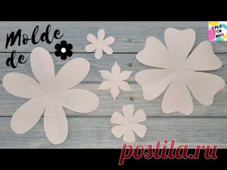 ✿ MOLDES para FLORES ✿ Cómo cortar flores fácilmente