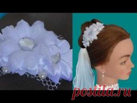 Kanzashi Video Tutorial в Pinterest