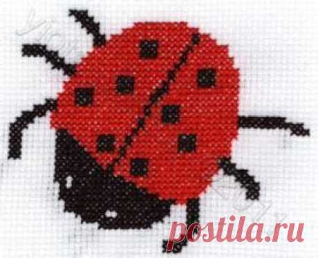 Ladybug free cross stitch pattern | Yiotas XStitch