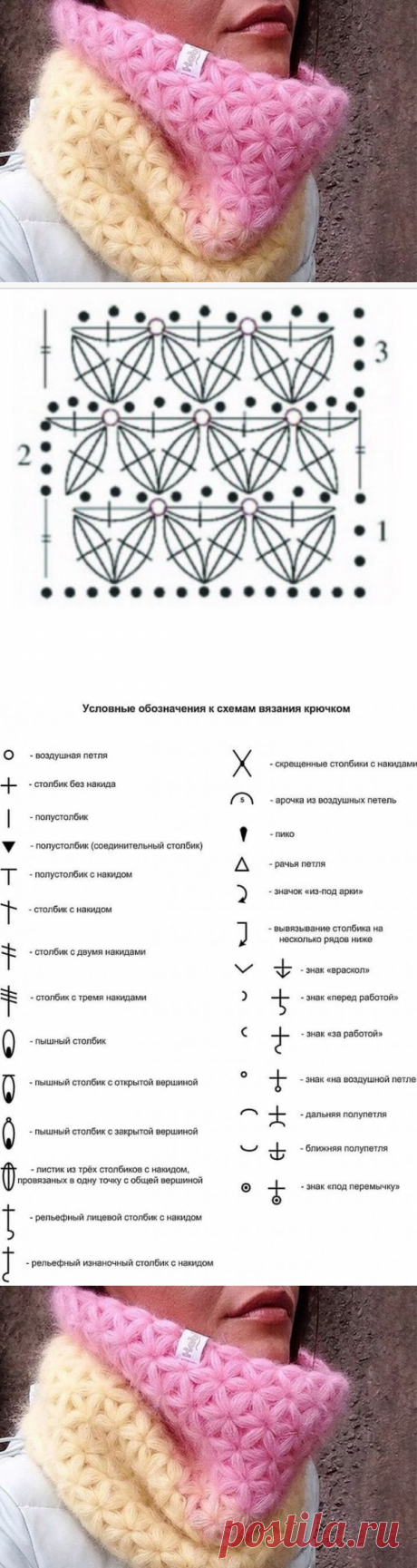 ​Снуд с красивым переходом цвета — Сделай сам, идеи для творчества - DIY Ideas