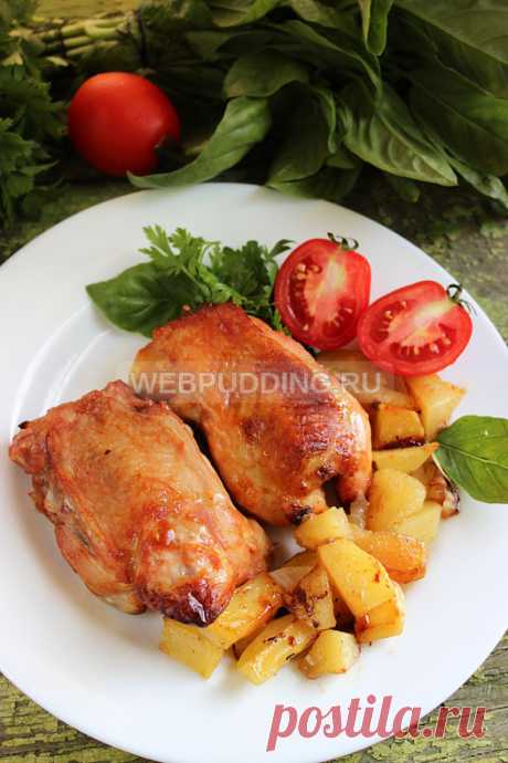 Куриные спинки с овощами | Webpudding.ru