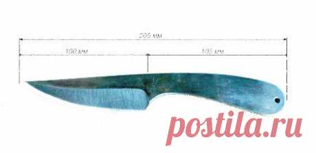 Чертежи трёх метательных ножей: акбар, шмель и морпех