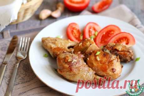 Жареная курица с чесночной заправкой Кулинарный рецепт
