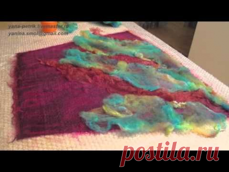 Валяние юбки для девочки. Видео мастер класс. Как свалять юбку. Skirt felting.