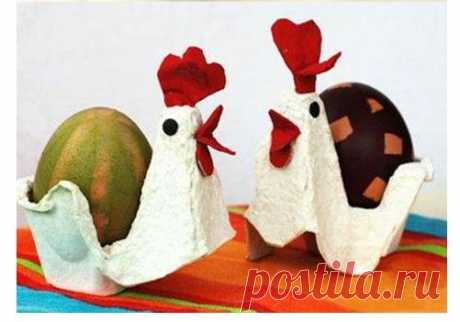 Egg Carton Craft – Chicken and Egg | iCreativeIdeas.com