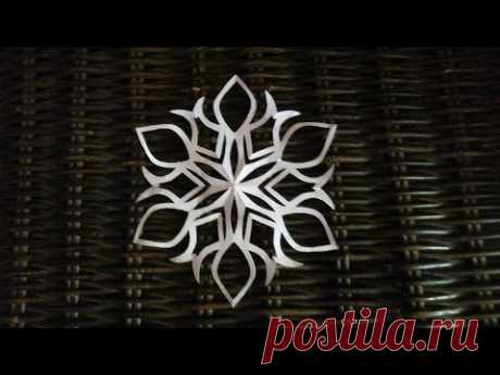 How to make a paper snowflake КАК ВЫРЕЗАТЬ СНЕЖИНКУ ИЗ БУМАГИ СХЕМА How to cut snowflakes
