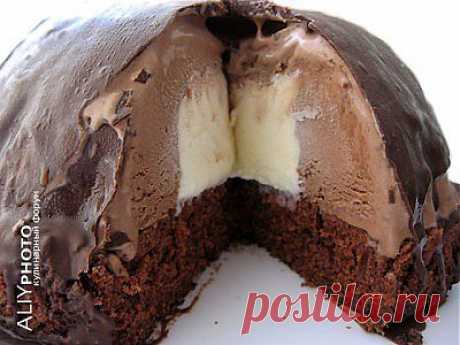 Шоколадная бомба (холодный десерт) : Десерты