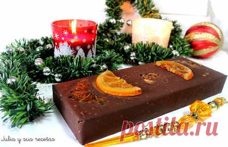 Настоящий новогодний испанский туррон из шоколада и печенья