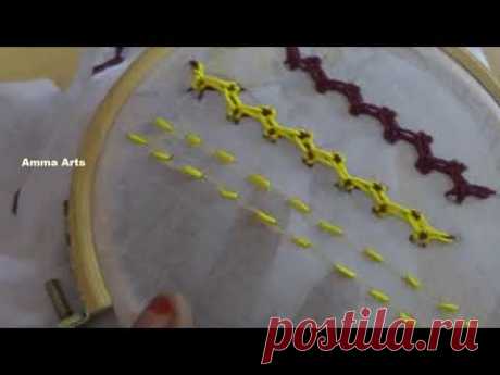 Hand Embroidery for Beginners - Basic Stitches by Amma Arts