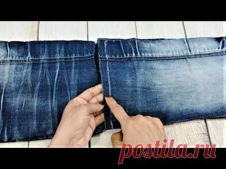 3 Hand Embroidery Jeans Hand Bag | Old Cloth Reuse Ideas