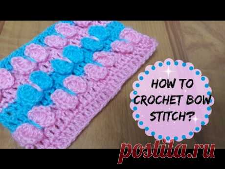 How to crochet bow stitch? | !Crochet!