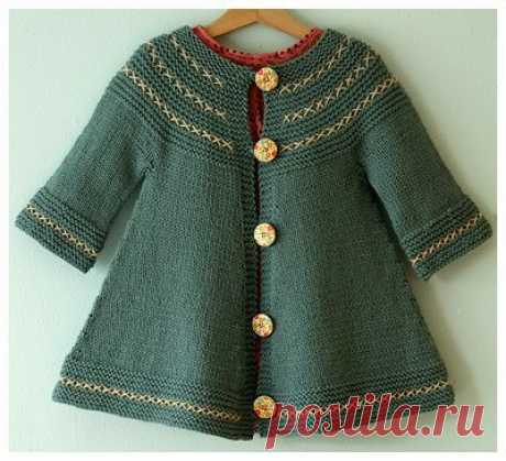 Knit baby coat