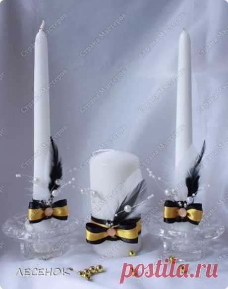 Свечи для тематической свадьбы &quot;Великий Гетсби&quot; | Страна Мастеров