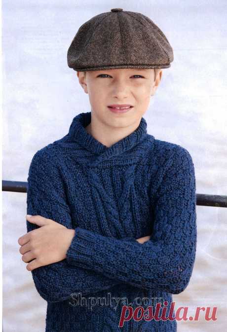 10 пуловеров для мальчика спицами — Shpulya.com - схемы с описанием для вязания спицами и крючком