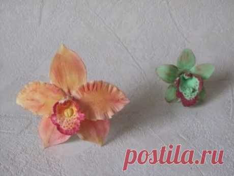 Fiori in pasta di zucchero: orchidee (Parte 2 di 2) - YouTube