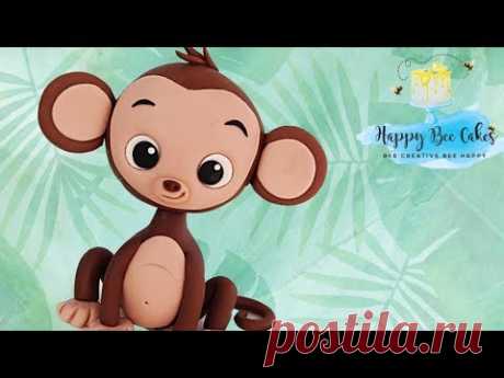 MONKEY cake topper TUTORIAL | Jungle cake