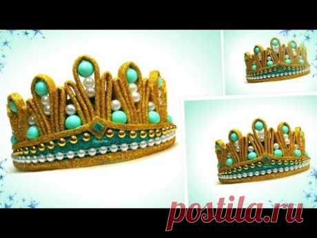 Новогодняя корона своими руками из фоамирана / DIY crown