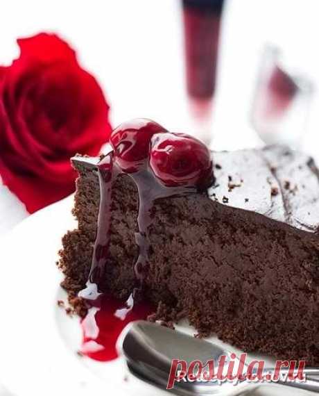 Шоколадный торт на день святого Валентина » Торты: рецепты с фото » Вкусные рецепты тортов